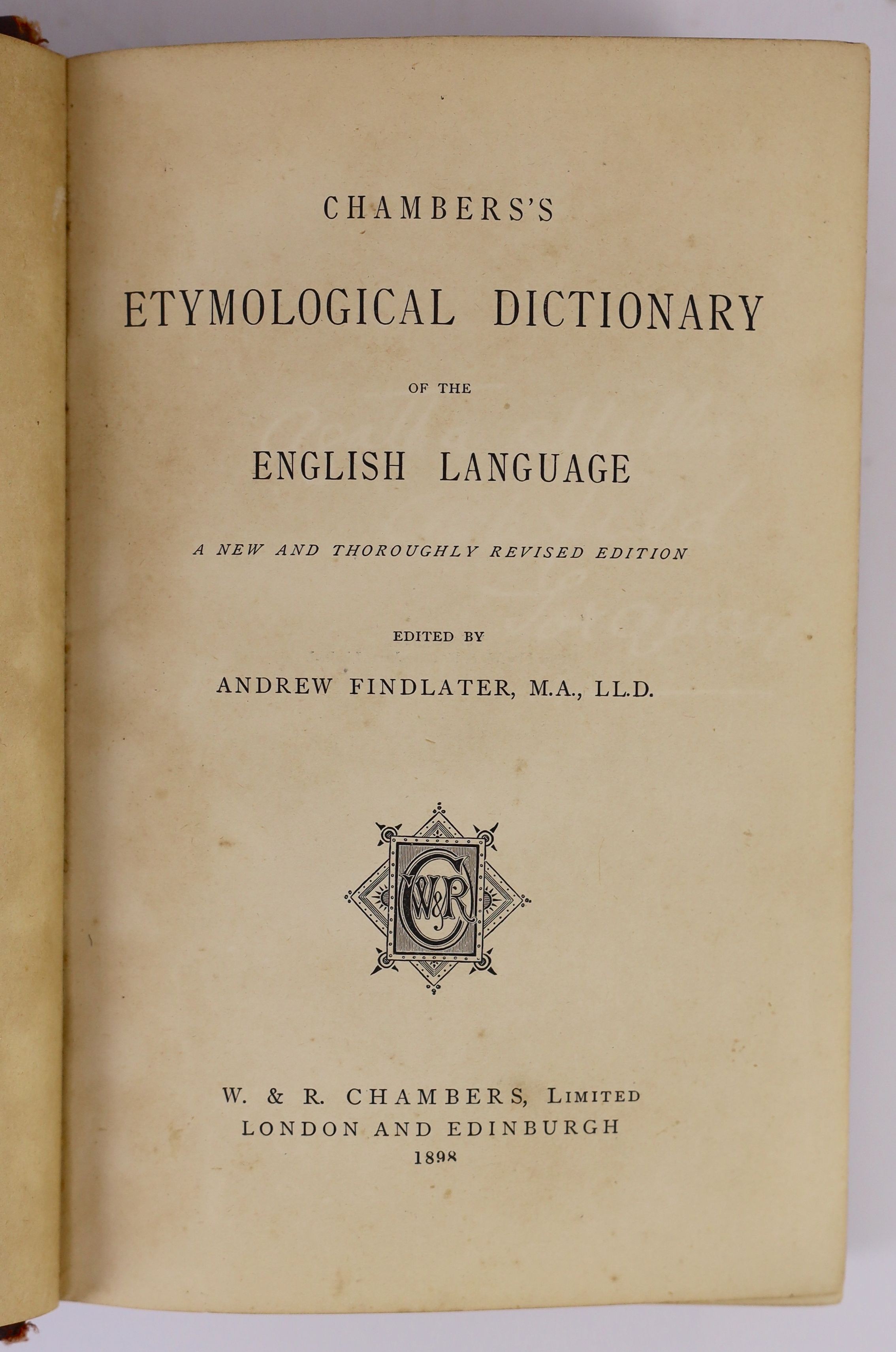Chamber's Etymological Dictionary of The English Language